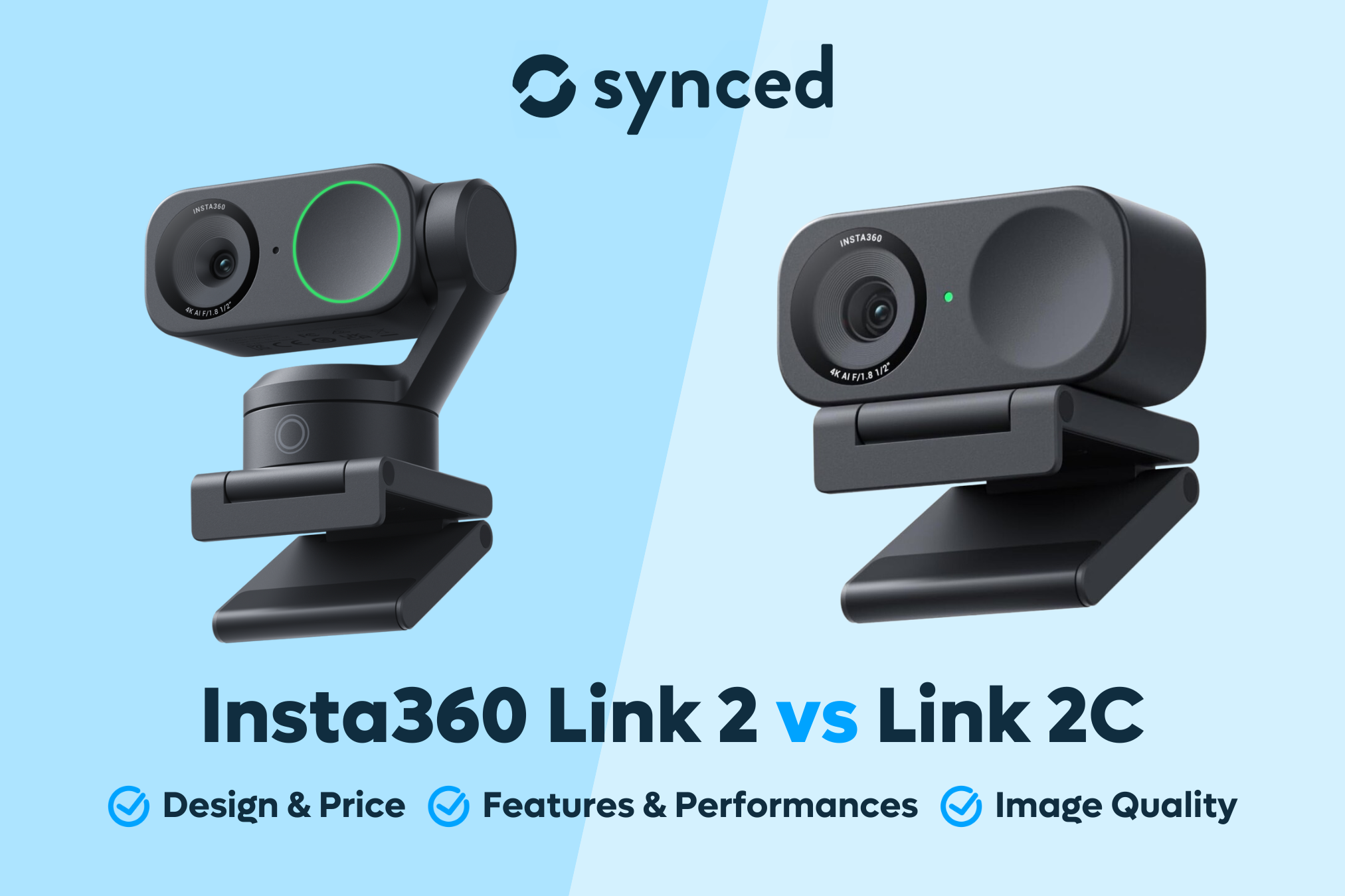 insta360 link 2c vs logitech streamcam