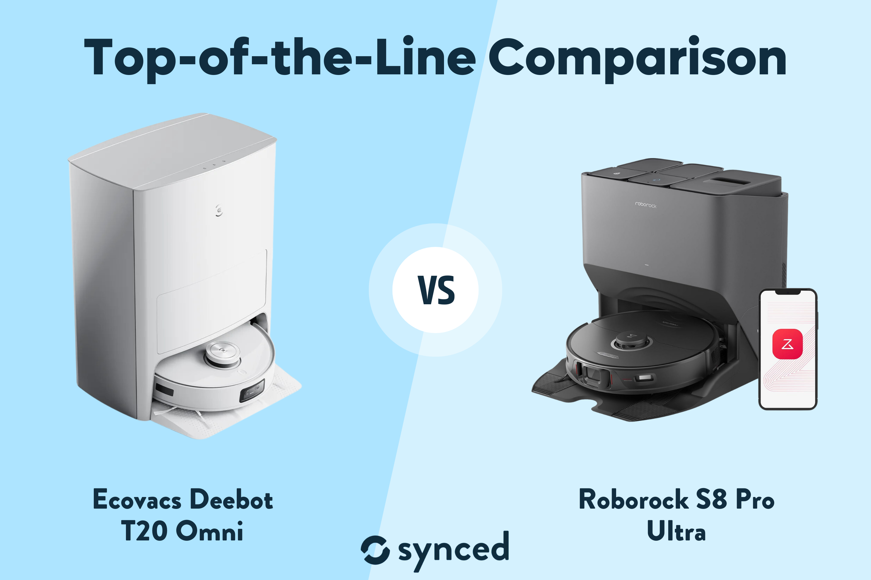 Ecovacs Deebot T20 Omni vs Roborock S8 Pro Ultra