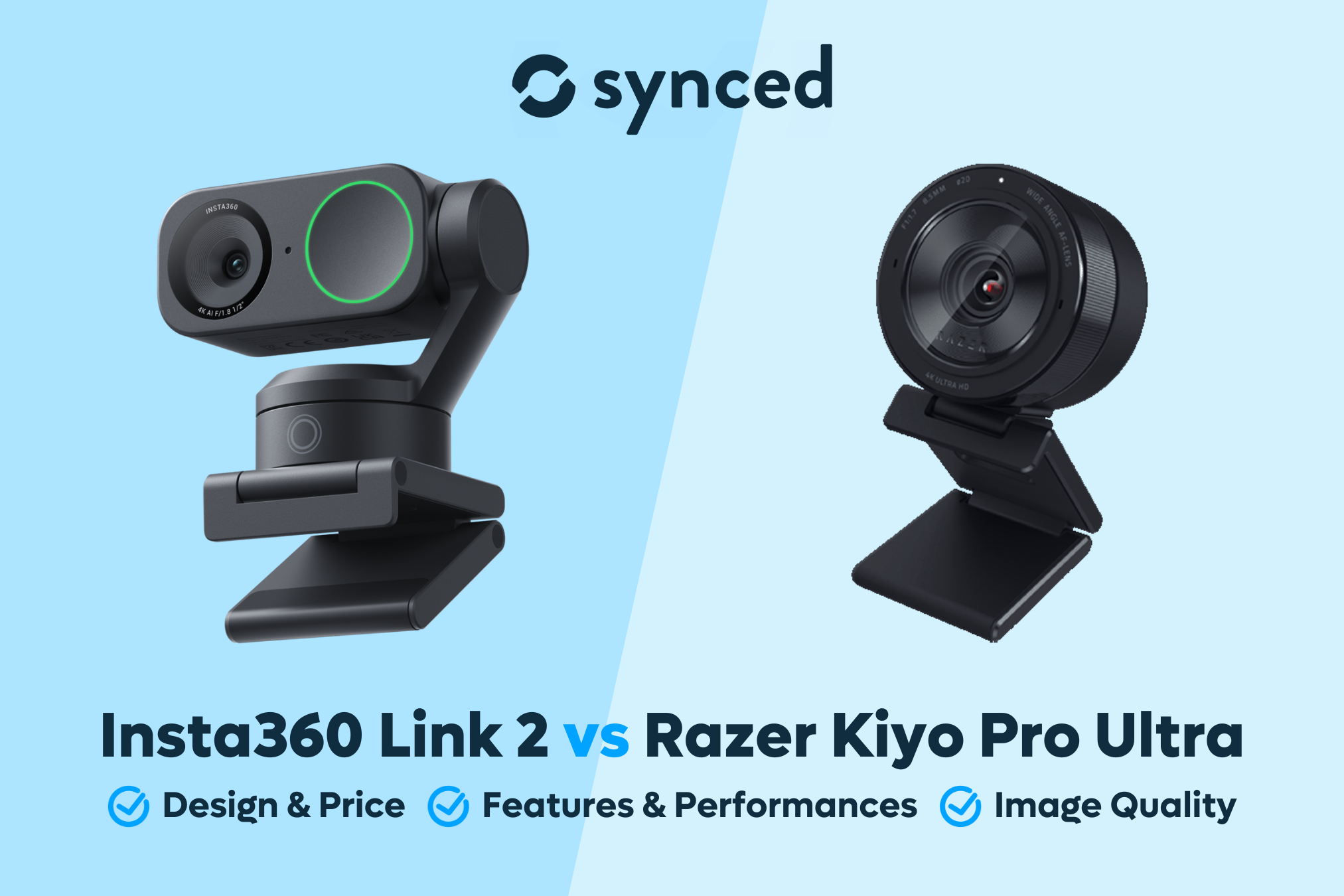 Insta360 Link 2 vs Razer Kiyo Pro Ultra