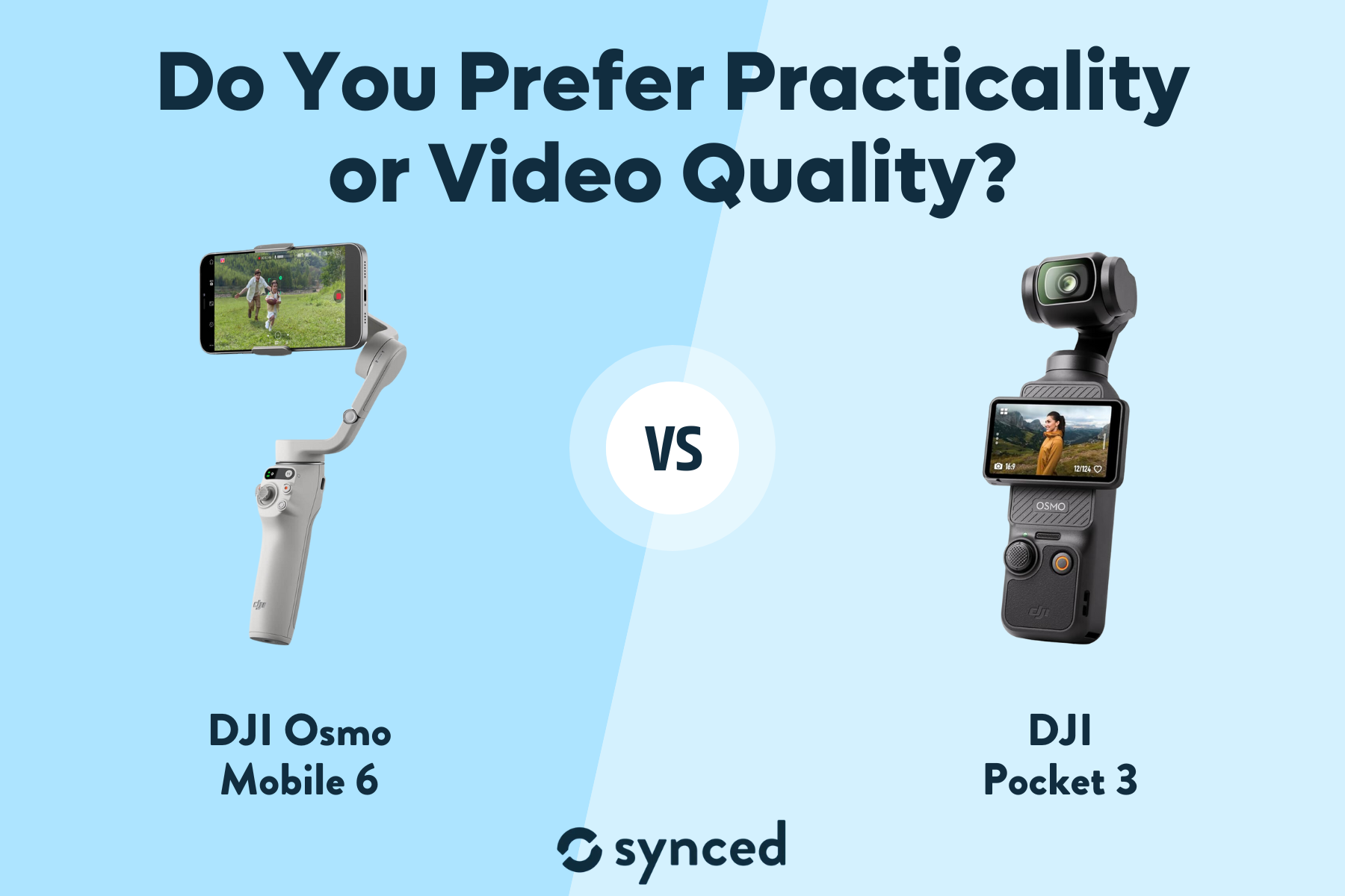 DJI Osmo Mobile 6 vs DJI Pocket 3