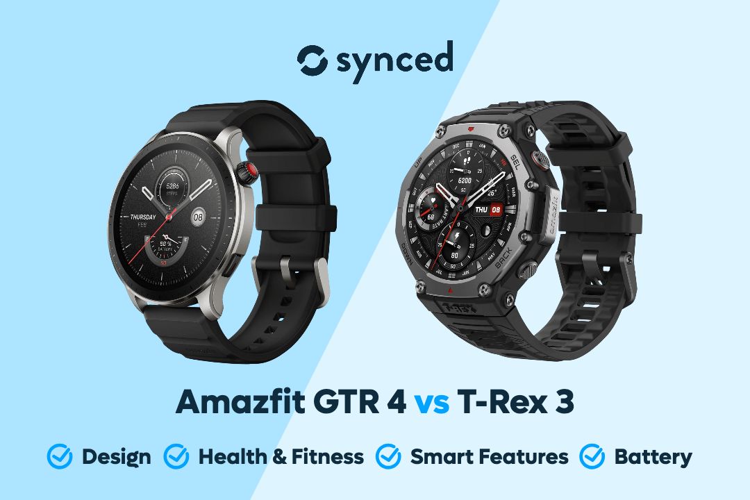 Amazfit GTR 4 vs T-Rex 3