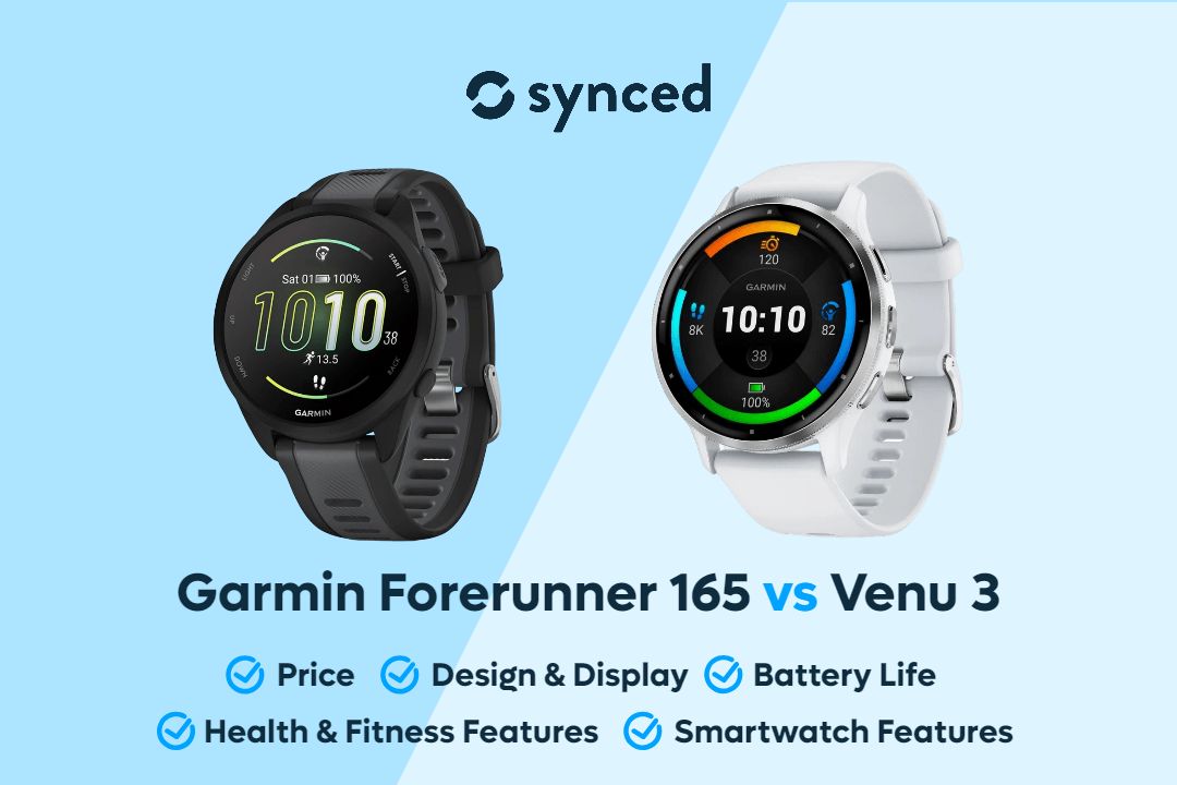 Garmin Forerunner 165 vs Venu 3