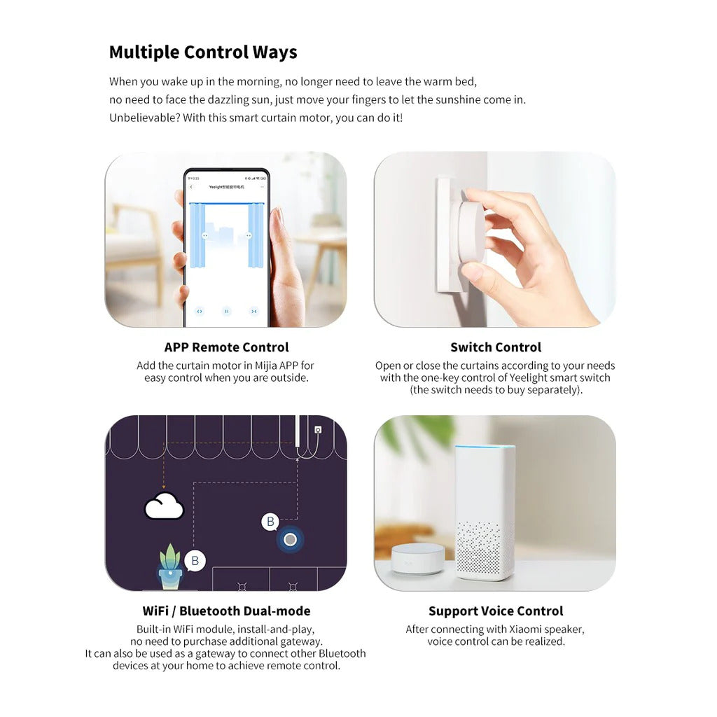Yeelight Smart Curtain Motor and Track