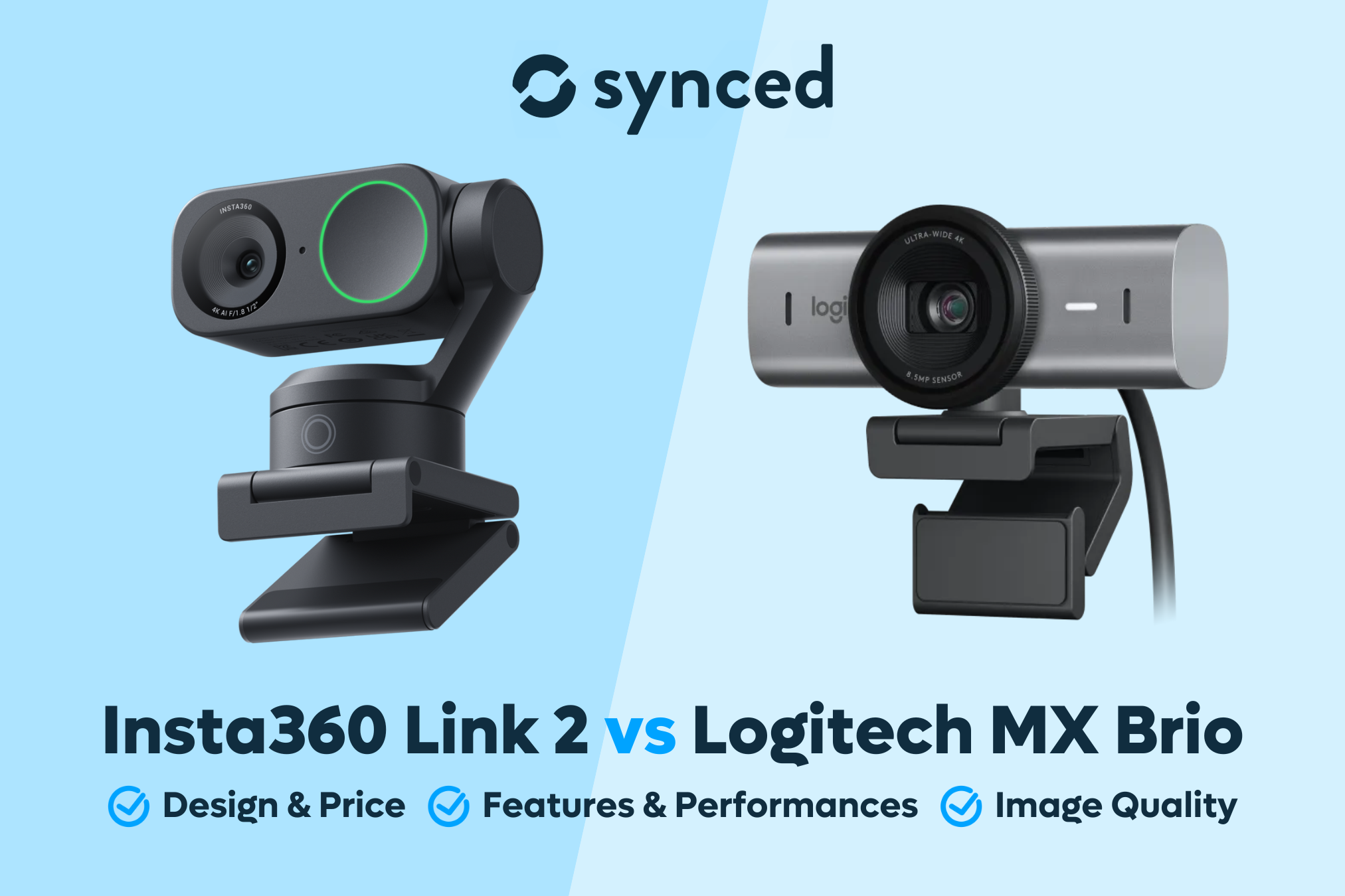 Insta360 Link 2 vs Logitech MX Brio