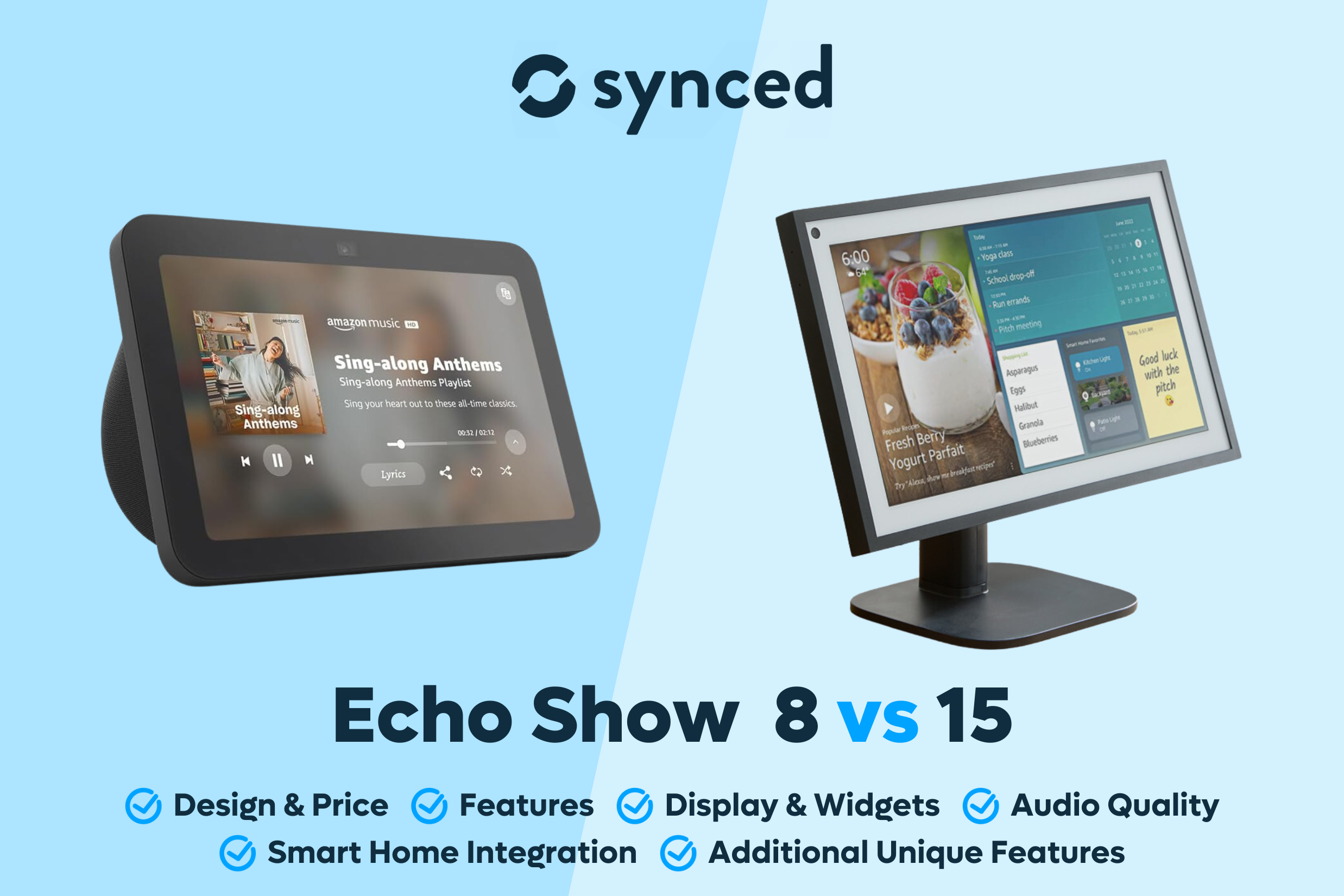 Echo Show 8 vs 15