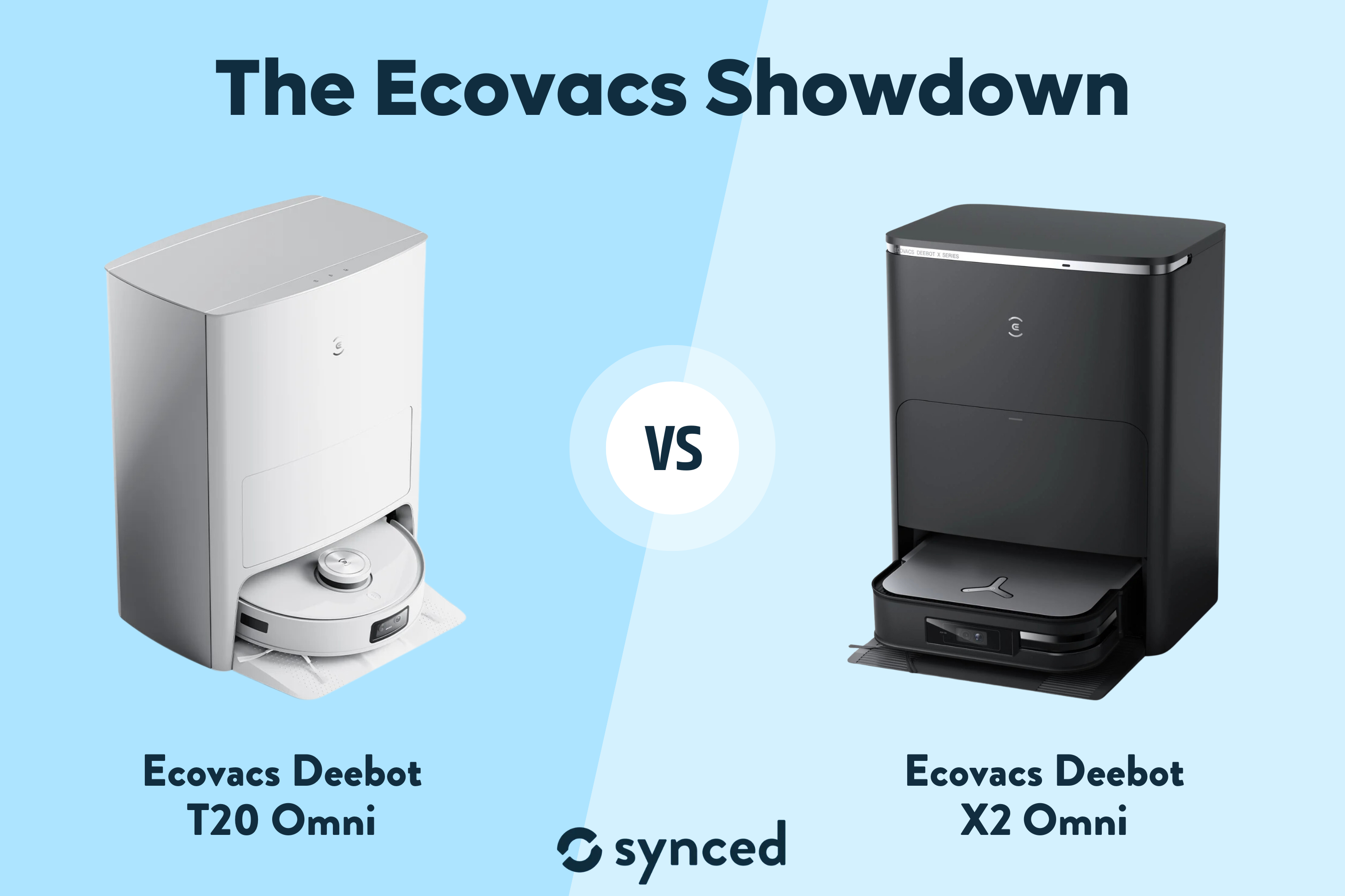 Ecovacs Deebot T20 vs X2