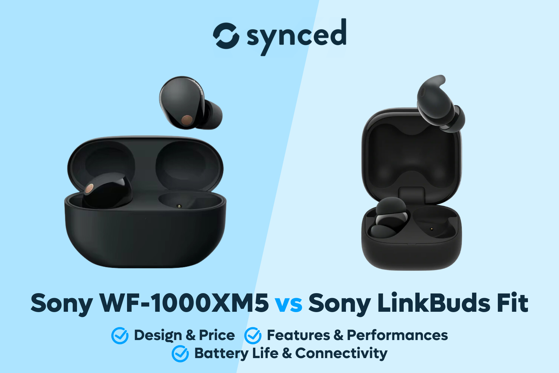 ⁠Sony WF-1000XM5 vs Sony LinkBuds Fit