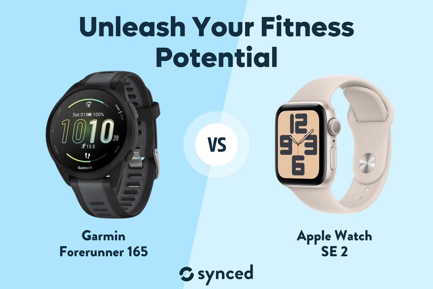 Garmin Forerunner 165 vs Apple Watch SE 2