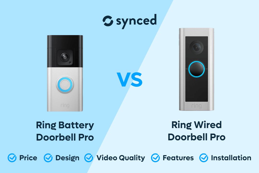 Ring Battery Doorbell Pro vs Wired Doorbell Pro