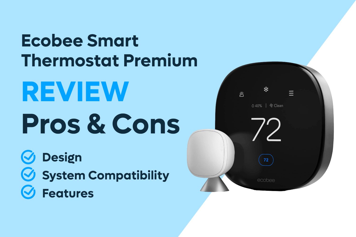 Ecobee Smart Thermostat Premium Pros and Cons Review