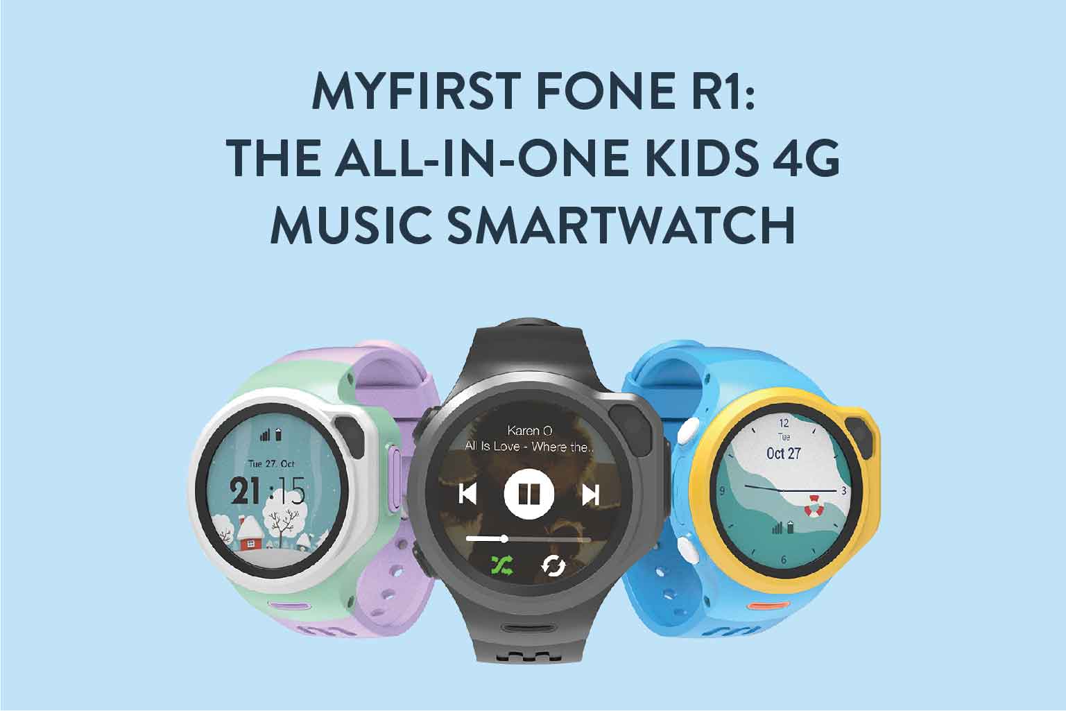 MyFirst Fone R1: The All-In-One Kids 4G Music Smart Watch