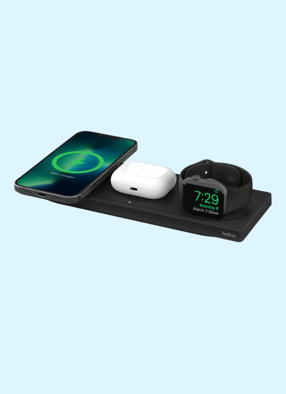 Belkin Boost Up Charge Pro 3-in-1 Wireless Charging Pad with MagSafe